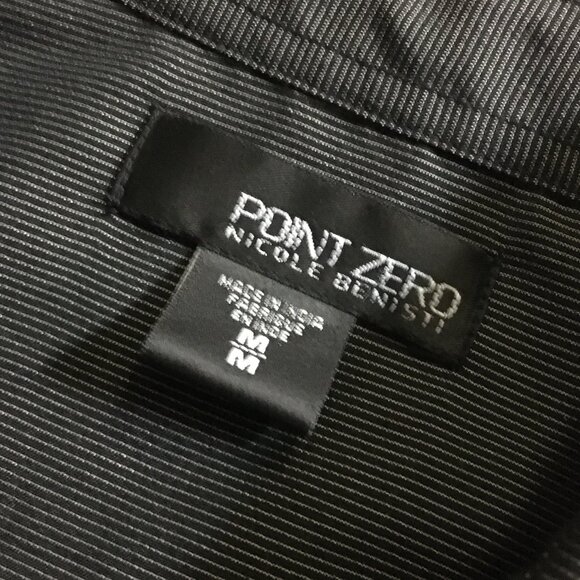 Point Zero Nicole Benisti Gothy Punk Button Down Tunic Shirt Dress - Picture 13 of 15